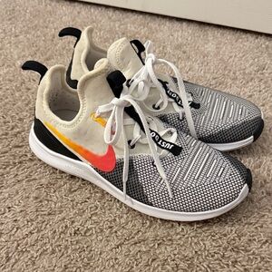 Nike Athletic Shoes - White, Black, and Orange